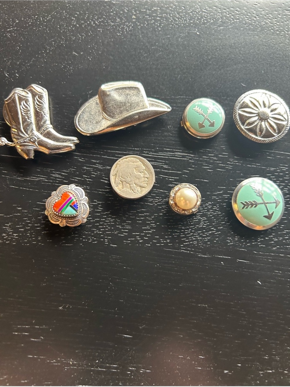 Western Hat & Boot button covers.